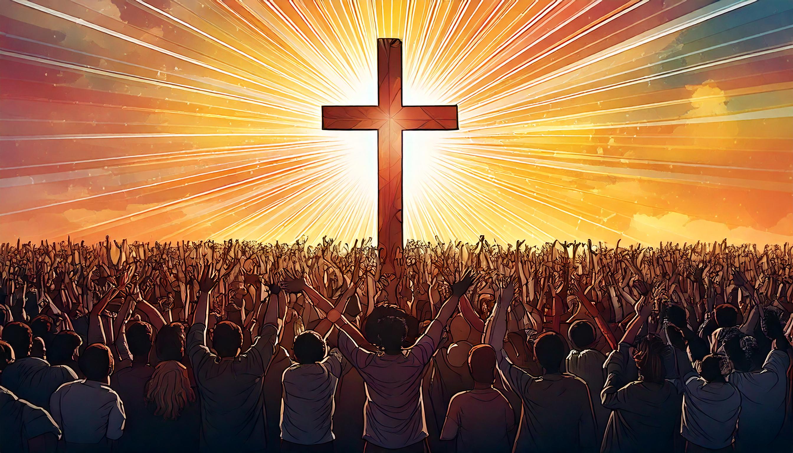 Firefly many followers praising God cross.jpg